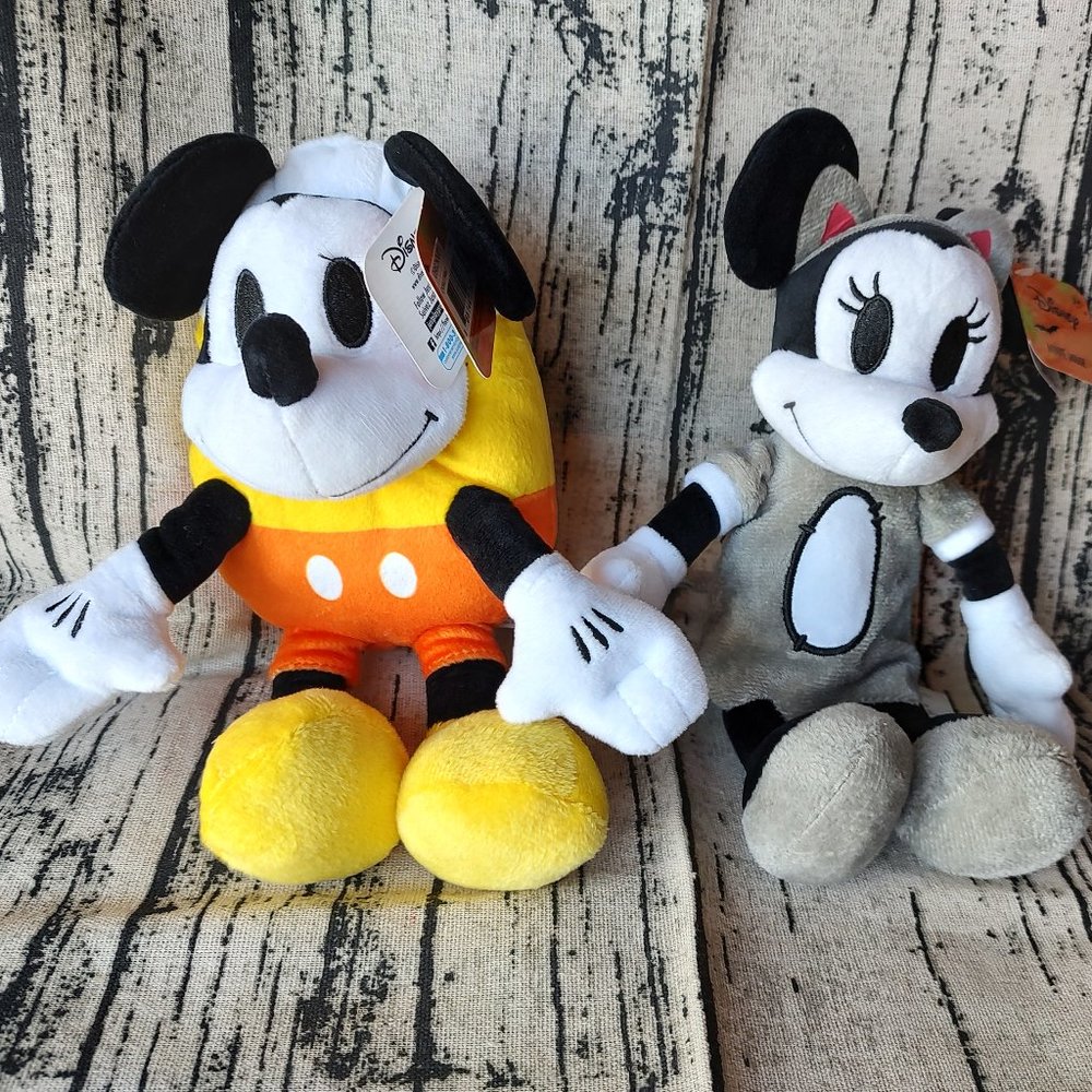 Disney Halloween Mickey Mouse Candy Corn minnie mouse kitty plush NWT CVS  2022
